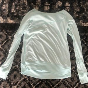 Nike Dri-fit asymmetrical mint long sleeve